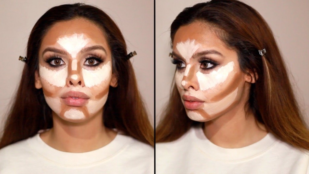 Как сделать лицо худым с помощью макияжа: видео